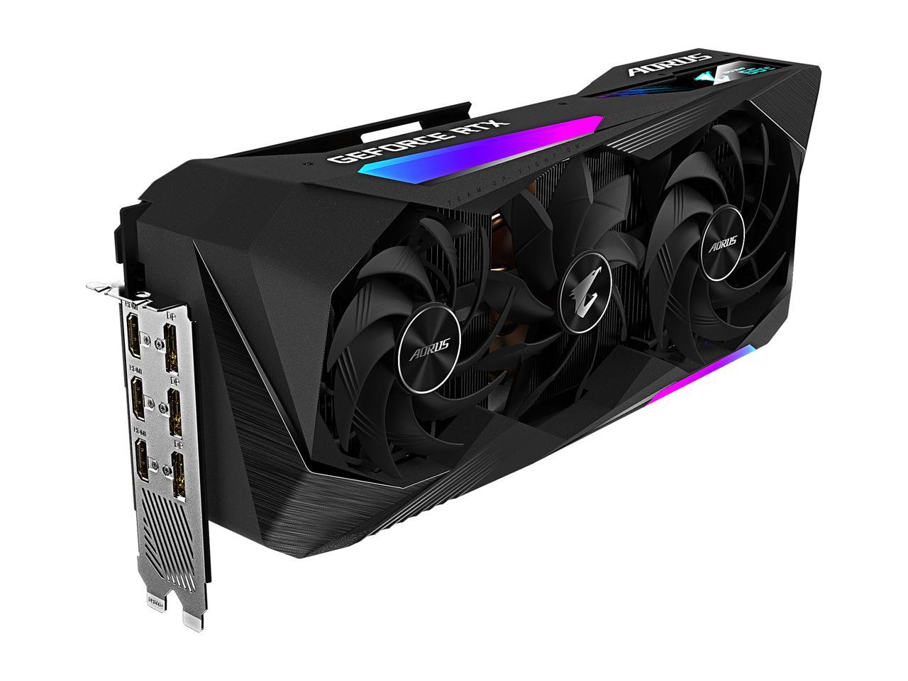 GIGABYTE AORUS GeForce RTX 3070 Ti 8GB GDDR6X PCI Express 4.0 x16 ATX Video Card GV-N307TAORUS M-8GD