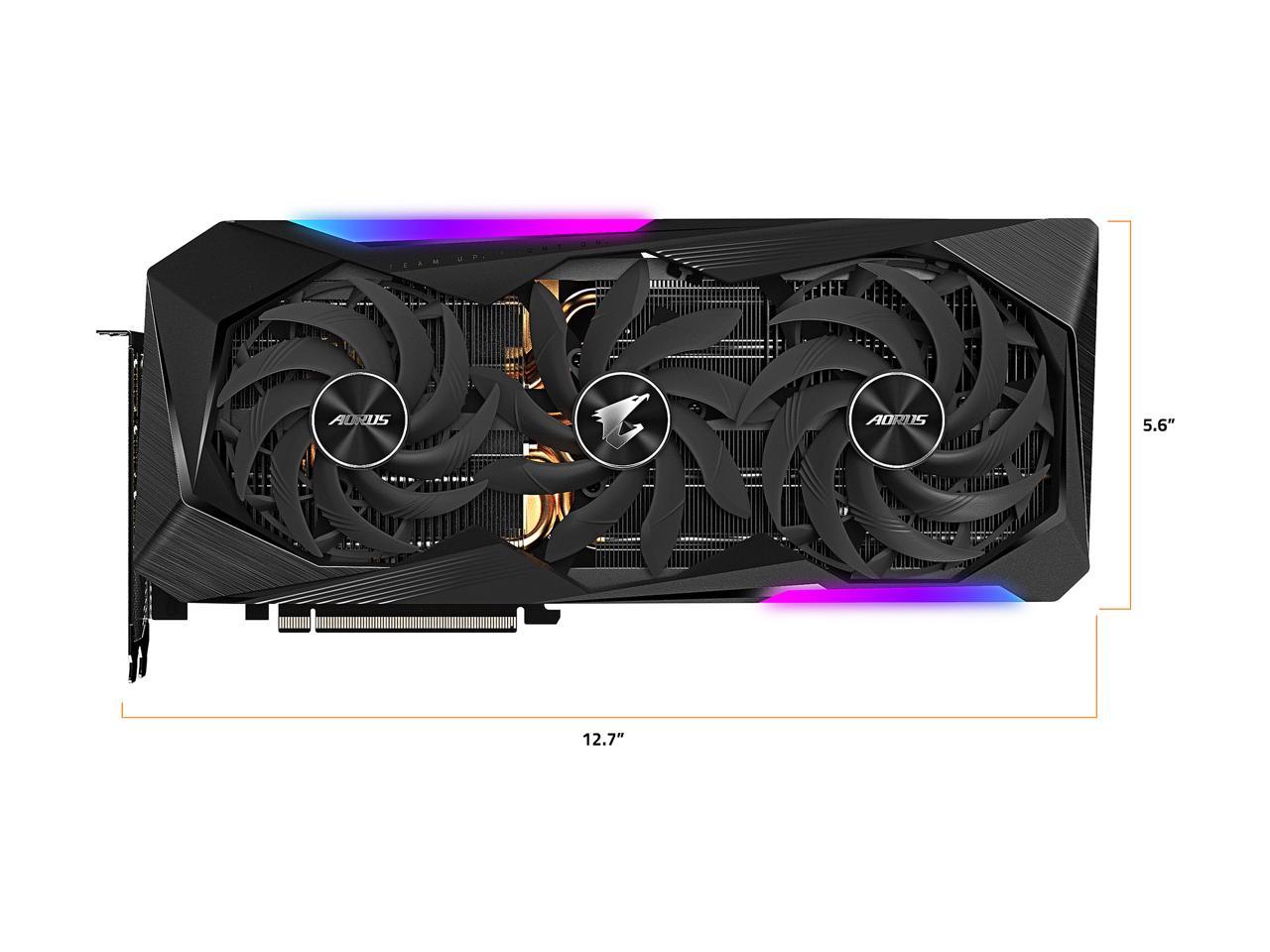GIGABYTE AORUS GeForce RTX 3070 Ti 8GB GDDR6X PCI Express 4.0 x16 ATX Video Card GV-N307TAORUS M-8GD