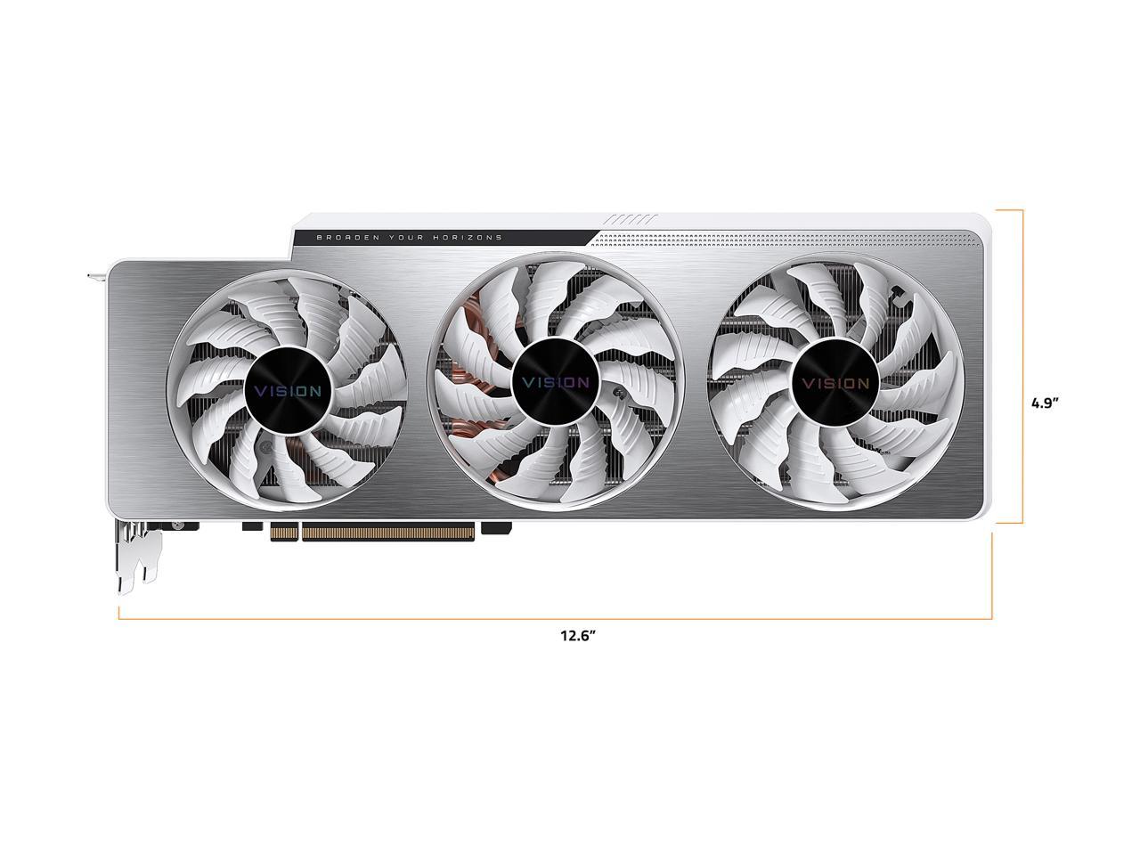 GIGABYTE Vision GeForce RTX 3070 Ti 8GB GDDR6X PCI Express 4.0 x16 ATX Video Card GV-N307TVISION OC-8GD