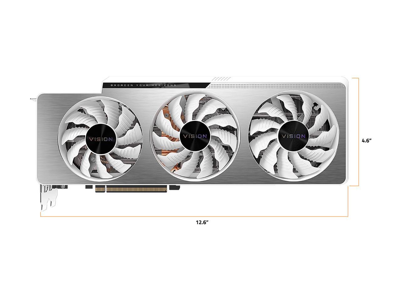 GIGABYTE Vision GeForce RTX 3080 10GB GDDR6X PCI Express 4.0 x16 ATX Video Card GV-N3080VISION OC-10GD (rev. 2.0)