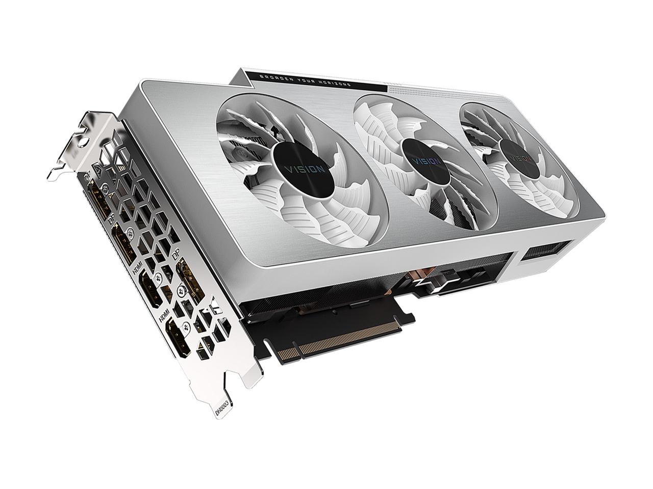 GIGABYTE Vision GeForce RTX 3080 10GB GDDR6X PCI Express 4.0 x16 ATX Video Card GV-N3080VISION OC-10GD (rev. 2.0)