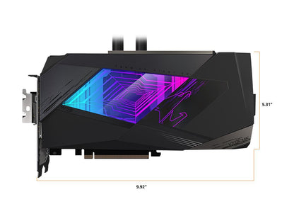 GIGABYTE AORUS GeForce RTX 3080 Ti 12GB GDDR6X PCI Express 4.0 x16 ATX Video Card GV-N308TAORUSX W-12GD