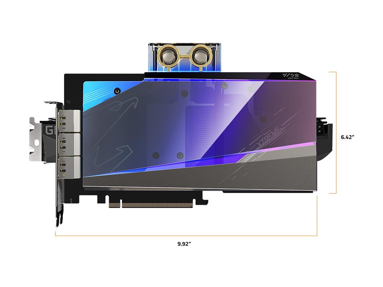 GIGABYTE AORUS GeForce RTX 3080 Ti 12GB GDDR6X PCI Express 4.0 x16 ATX Video Card GV-N308TAORUSX WB-12GD