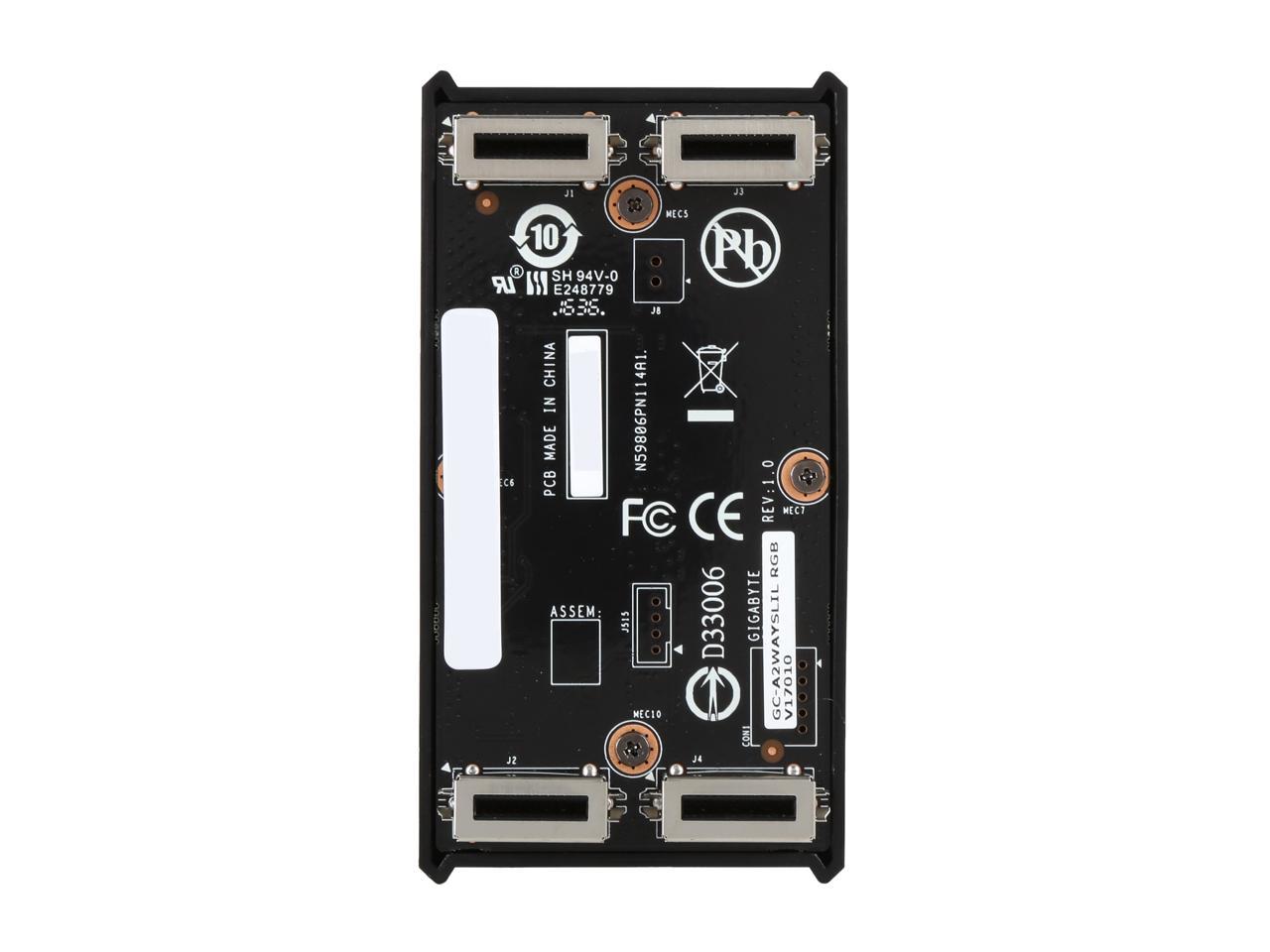 GIGABYTE AORUS SLI HB bridge RGB (2 slot spacing)