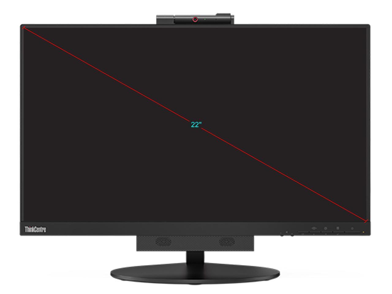 Lenovo ThinkCentre Tiny-in-One 21.5 Inch Touch Monitor with Speaker and Webcam