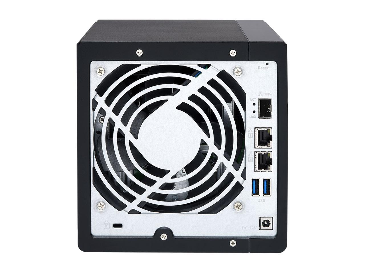 Qnap 4 Bay TS-431X2-2G-US ARM-based Quad Core 1.7GHz, 2GB RAM, 1 x 10GbE(SFP+) ,2 x 1GbE