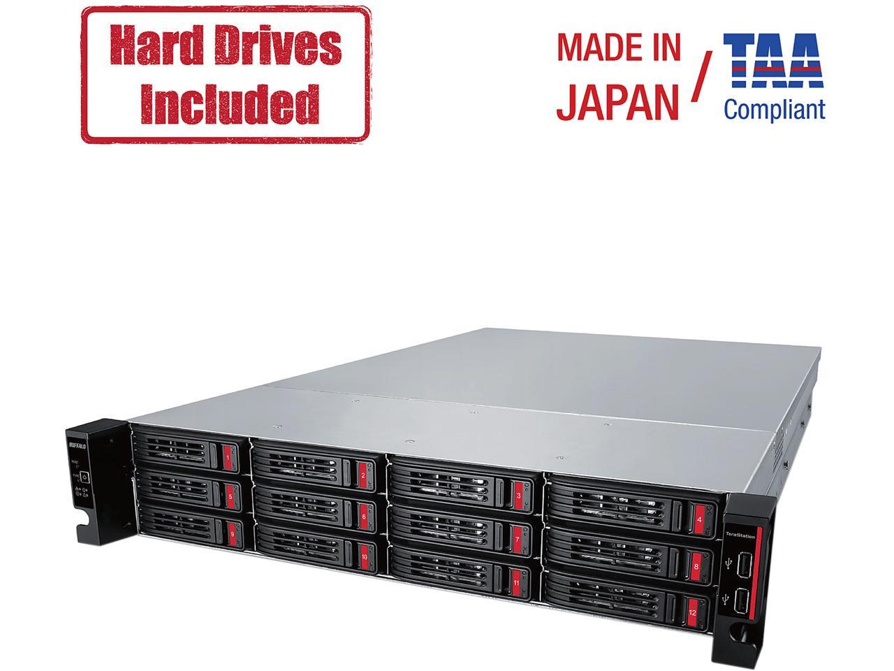 Buffalo TeraStation 51210RH Enterprise - Annapurna Labs Alpine AL-314 Quad-core (4 Core) 1.70 GHz - 12 x Total Bays - 48TB HDD - 8GB RAM DDR3 SDRAM - Serial ATA/600 - RAID Supported 0, 1, 5, 6, 10,JBO
