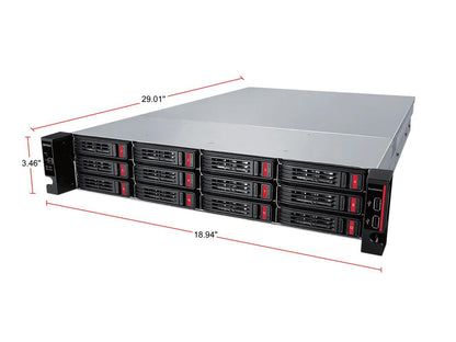 Buffalo TeraStation 51210RH Enterprise - Annapurna Labs Alpine AL-314 Quad-core (4 Core) 1.70 GHz - 12 x Total Bays - 96 TB HDD - 8 GB RAM DDR3 SDRAM - Serial ATA/600 - RAID Supported 0, 1, 5, 6, 10,