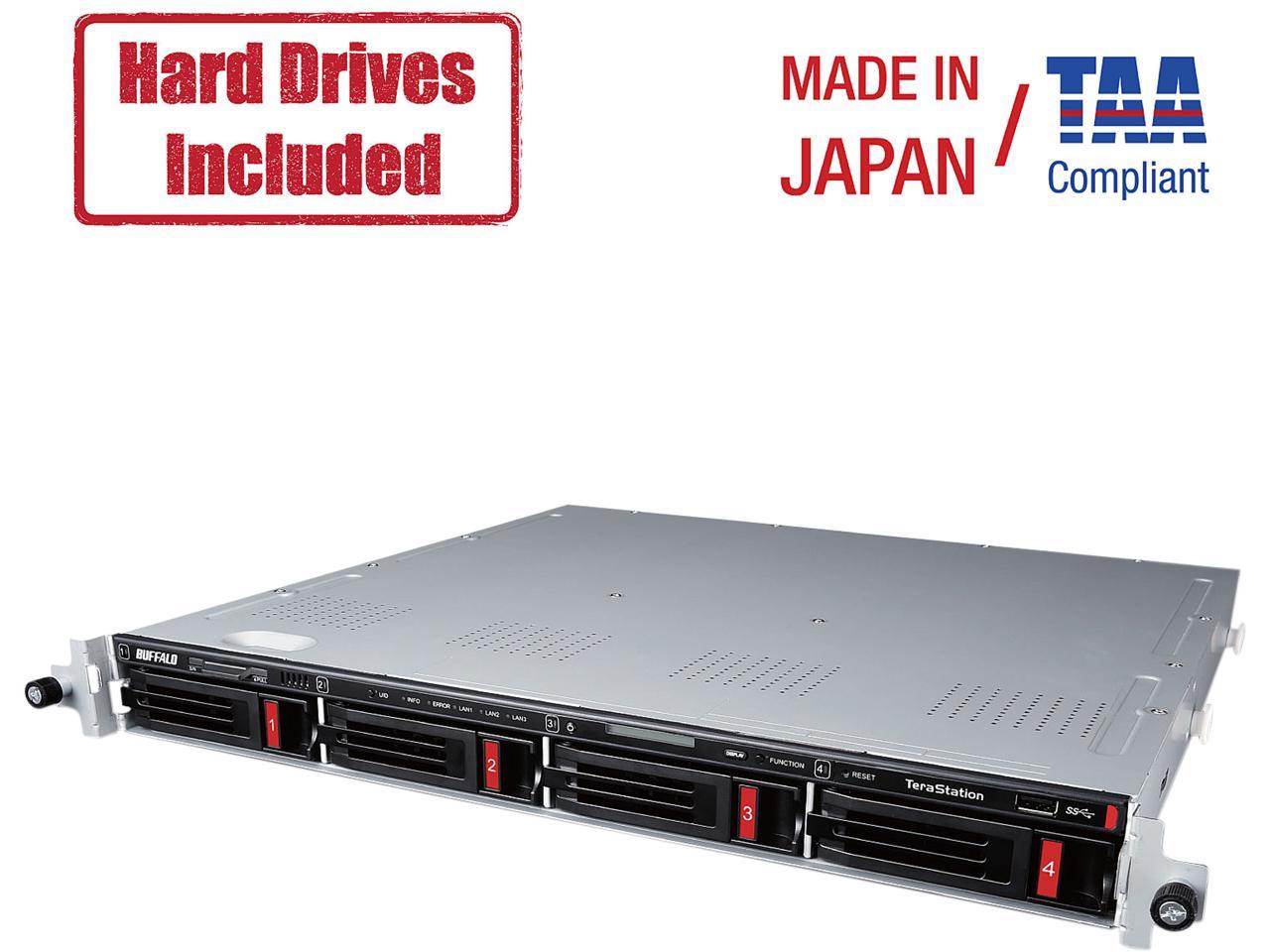 Buffalo TeraStation 5410RN Rackmount 32 TB NAS Hard Drives Included - Annapurna Labs Alpine AL-314