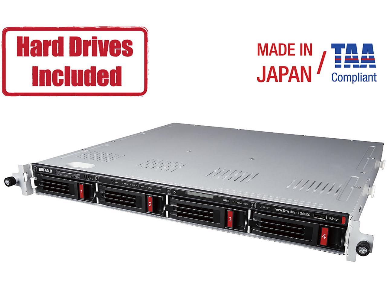 Buffalo TeraStation 6400RN 8TB 2x4TB Rackmount NAS Hard Drive + Snapshot