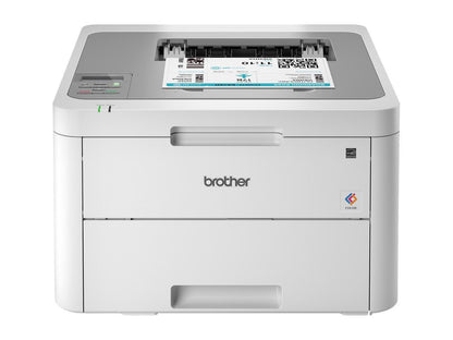 Brother Printer 19 ppm 250-Sheet Capacity Wireless White/Gray HLL3210CW