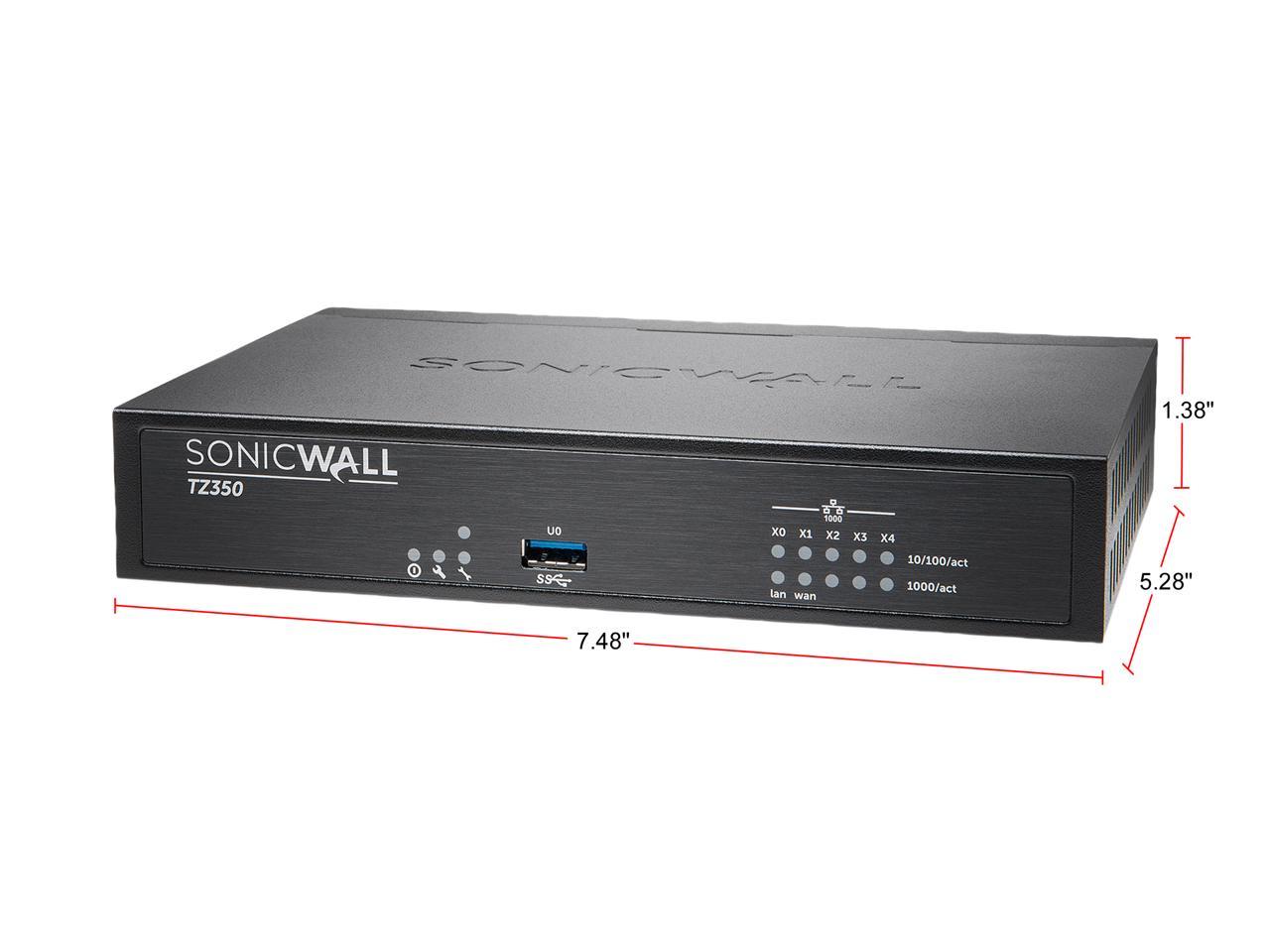 SonicWall 02-SSC-0942 TZ350 Gen 6 Firewall (Hardware Only)