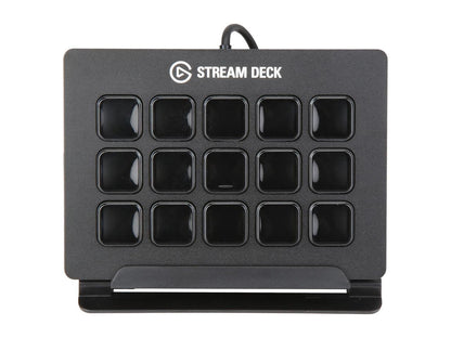 Elgato Stream Deck - Live Content Creation Controller with 15 Customizable LCD Keys, Adjustable Stand, for Windows 10 and macOS 10.11 or Later