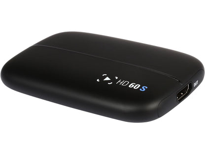 Elgato Game Capture HD60 S - Stream, Record and Share Your Gameplay in 1080p 60FPS, Superior Low Latency Technology, USB 3.0, For PS4, Xbox One and Nintendo Switch