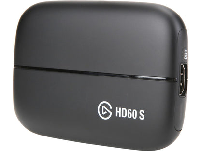 Elgato Game Capture HD60 S - Stream, Record and Share Your Gameplay in 1080p 60 FPS, Superior Low Latency Technology, USB 3.0, For PS4, Xbox One and Nintendo Switch