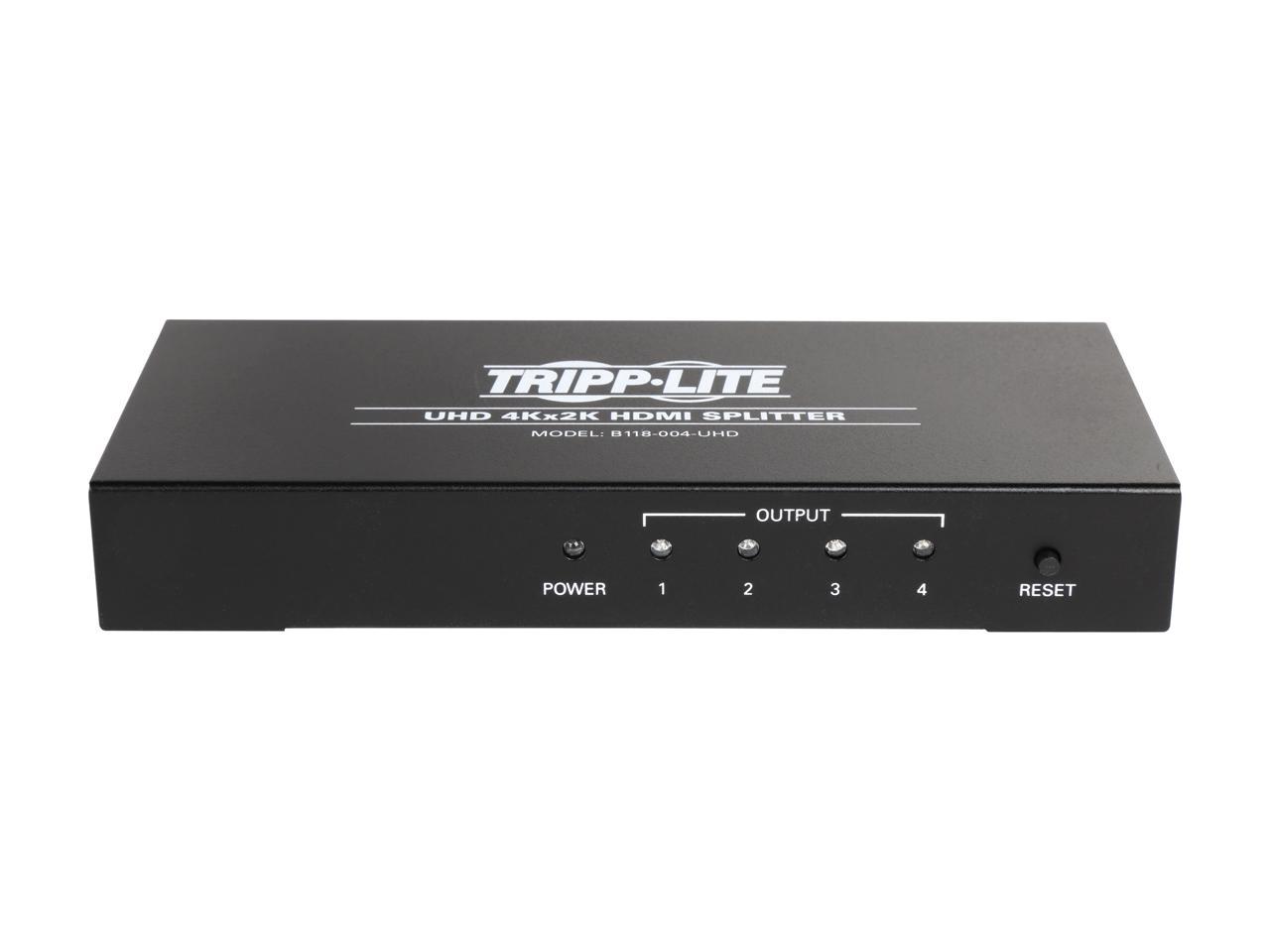Tripp Lite 4-Port 4K HDMI Splitter for Ultra-HD (4K x 2K) Video and Audio - 3840 x 2160 @ 24/30Hz