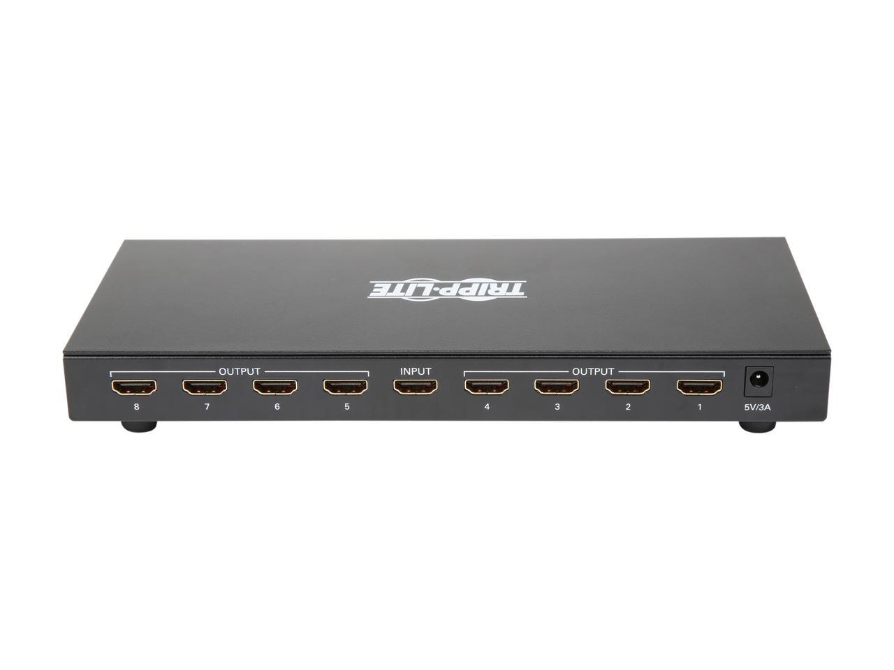 Tripp Lite 8-Port 4K HDMI Splitter for Ultra-HD (4Kx2K) Video and Audio - 4096 x 2160 @ 30Hz (B118-008-UHD)