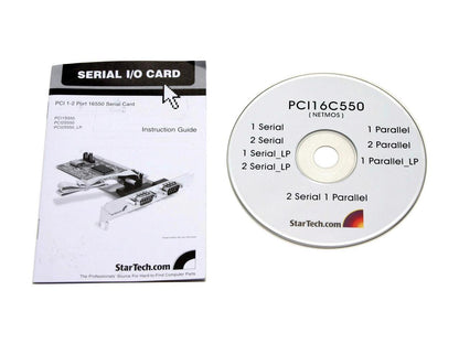 StarTech PCI2S550 2 Port PCI RS232 Serial Adapter Card with 16550 UART