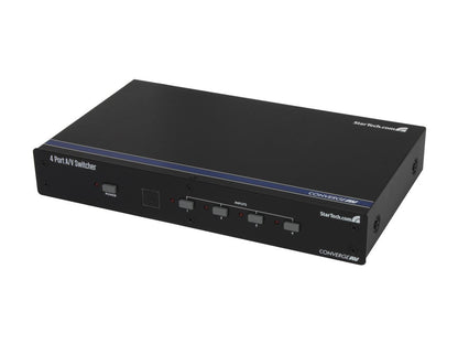 StarTech.com 4 Port VGA Video Audio Switch with RS232 control VS410RVGAA