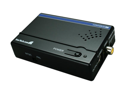 StarTech.com VGA2VID High Resolution VGA to Composite (RCA) or S-Video Converter - PC to TV Video Adapter - 1600x1200 RGB to TV
