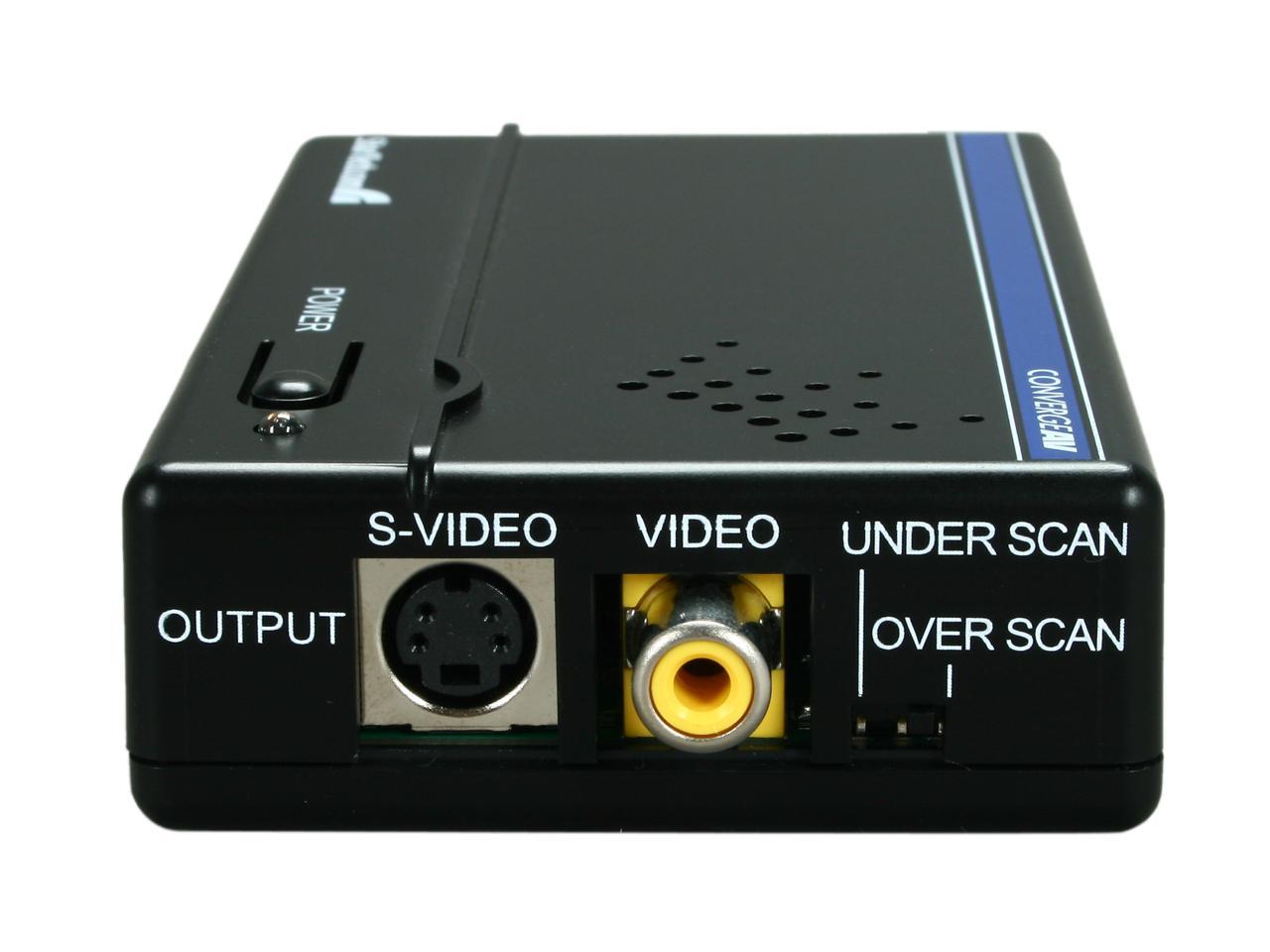 StarTech.com VGA2VID High Resolution VGA to Composite (RCA) or S-Video Converter - PC to TV Video Adapter - 1600x1200 RGB to TV