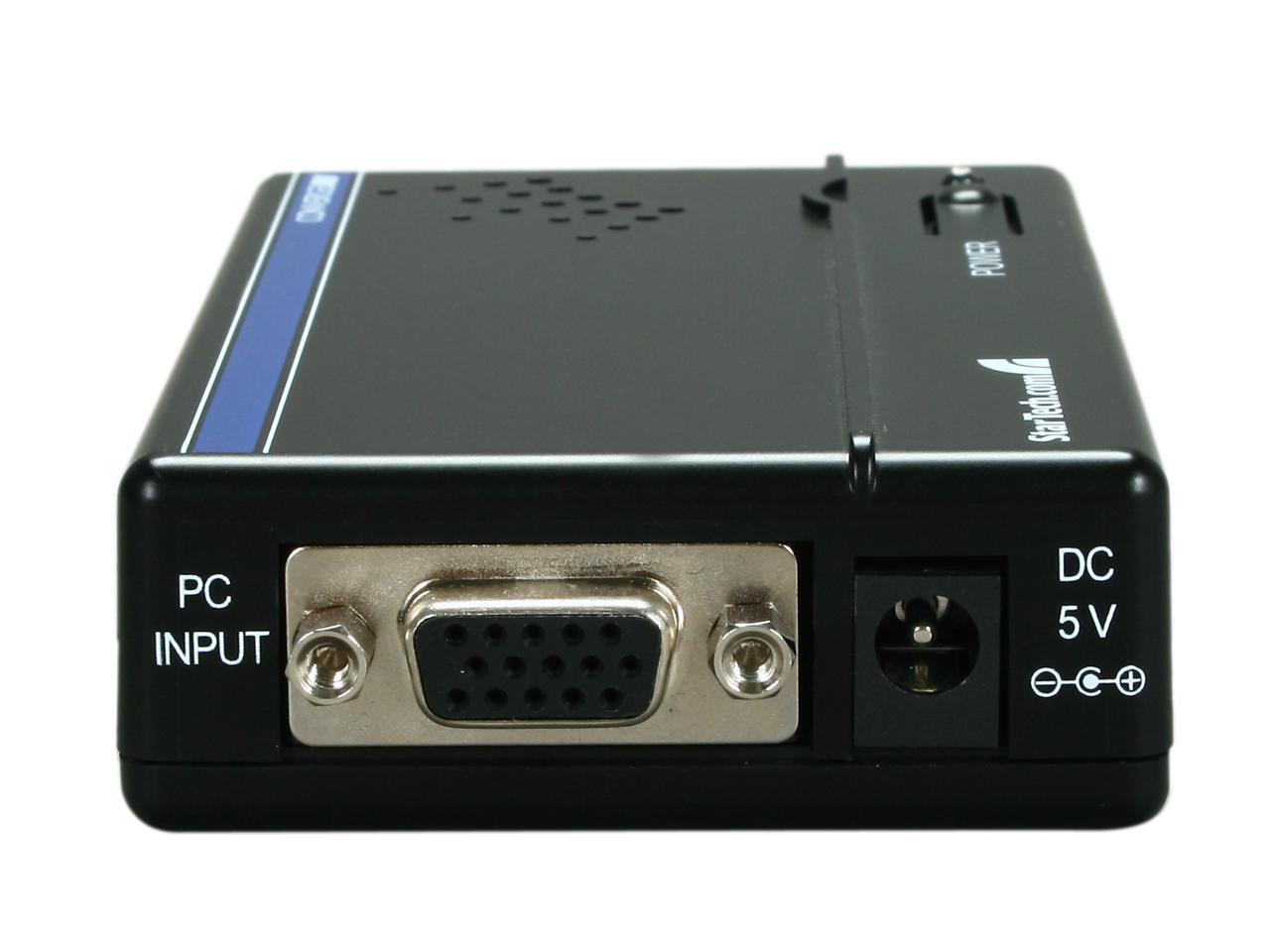 StarTech.com VGA2VID High Resolution VGA to Composite (RCA) or S-Video Converter - PC to TV Video Adapter - 1600x1200 RGB to TV
