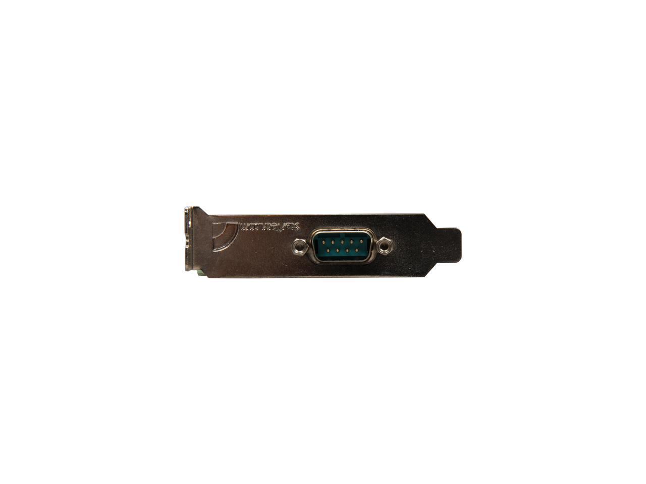 StarTech.com Low Profile Native RS232 PCI Express Serial Card with 16550 UART Model PEX1S553LP