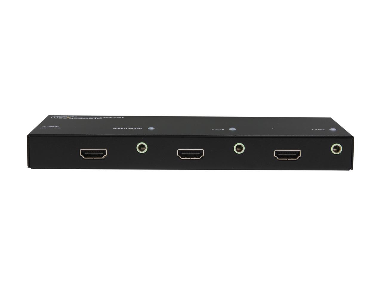 StarTech ST122HDMI2 HDMI Splitter 1 In 2 Out - 1080p - 2 Port - Signal Amplifier - Rugged - HDMI Multi Port - HDMI Audio Splitter