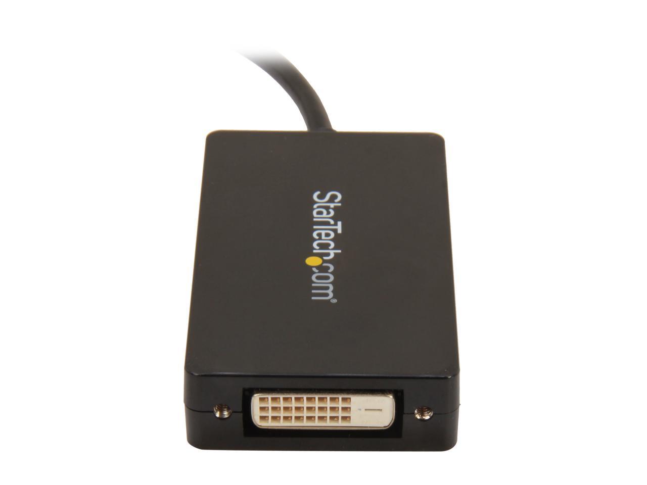 StarTech MDP2DPDVHD Travel A/V adapter - 3-in-1 Mini DisplayPort to DisplayPort DVI or HDMI converter