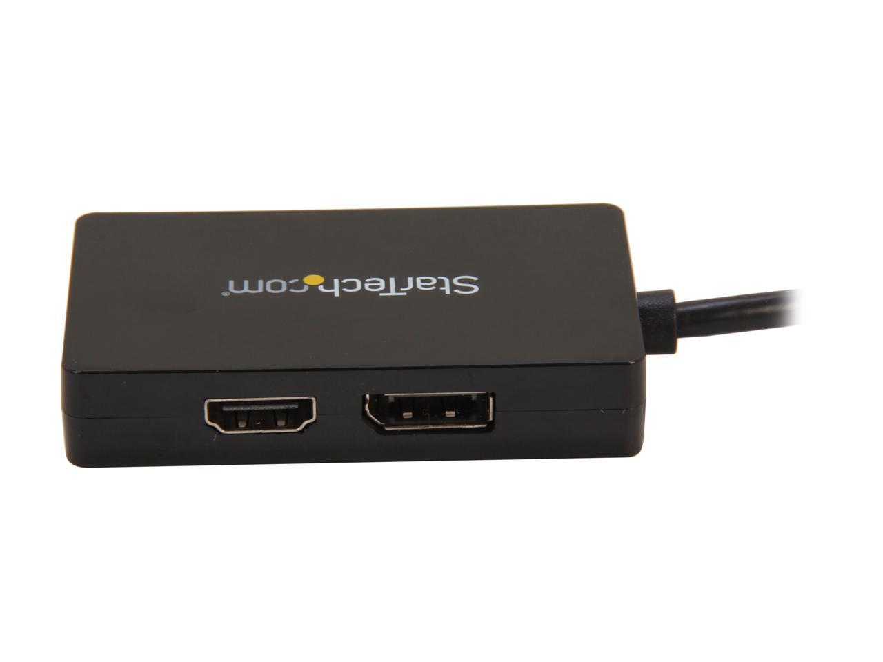 StarTech MDP2DPDVHD Travel A/V adapter - 3-in-1 Mini DisplayPort to DisplayPort DVI or HDMI converter
