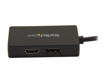 StarTech MDP2DPDVHD Travel A/V adapter - 3-in-1 Mini DisplayPort to DisplayPort DVI or HDMI converter