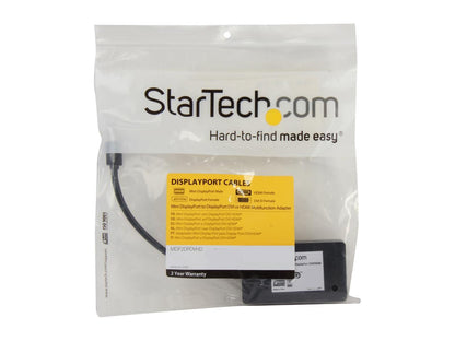 StarTech MDP2DPDVHD Travel A/V adapter - 3-in-1 Mini DisplayPort to DisplayPort DVI or HDMI converter