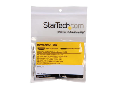 StarTech HDMI® to Mini HDMI Adapter - Female to Male HDACFM