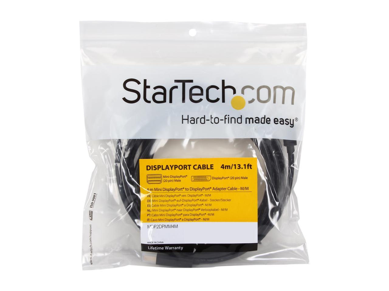 StarTech.com MDP2DPMM4M 4m Mini DisplayPort to DisplayPort Adapter Cable - M/M - 4m Mini DisplayPort to DisplayPort - Mini DP to DP Cable