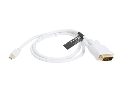 StarTech MDP2DVIMM3W 3 ft Mini DisplayPort to DVI Adapter Converter Cable - Mini DP to DVI 1920x1200 - 1 pack