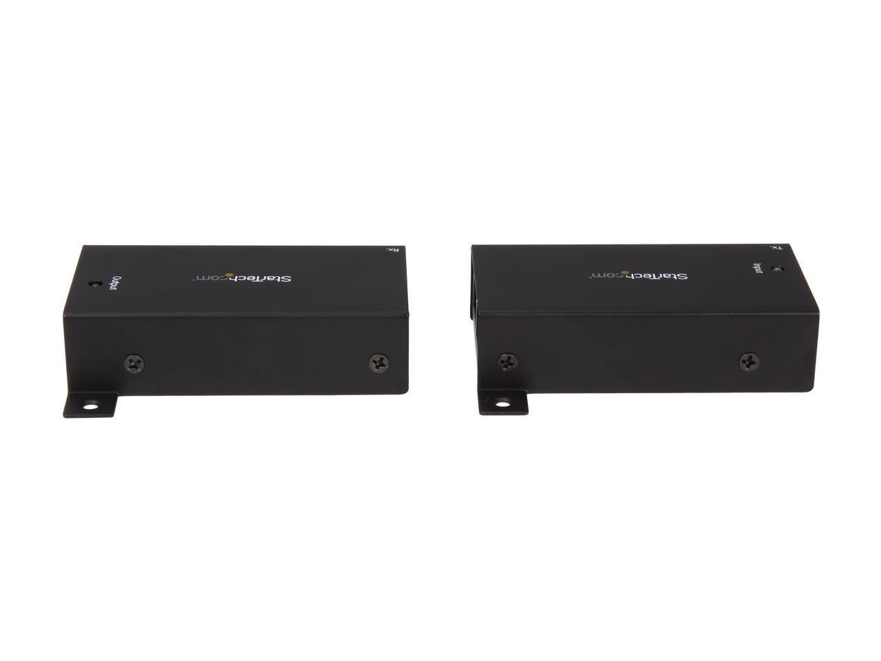 StarTech.com ST121SHD30 HDMI Over Dual CAT5 / CAT6 Extender with Infrared IR 100ft /30m HDMI Over Ethernet Cable Extender Power Free 1080p