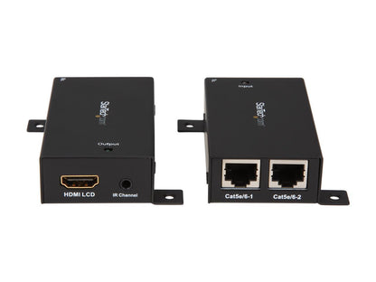 StarTech.com ST121SHD30 HDMI Over Dual CAT5 / CAT6 Extender with Infrared IR 100ft /30m HDMI Over Ethernet Cable Extender Power Free 1080p