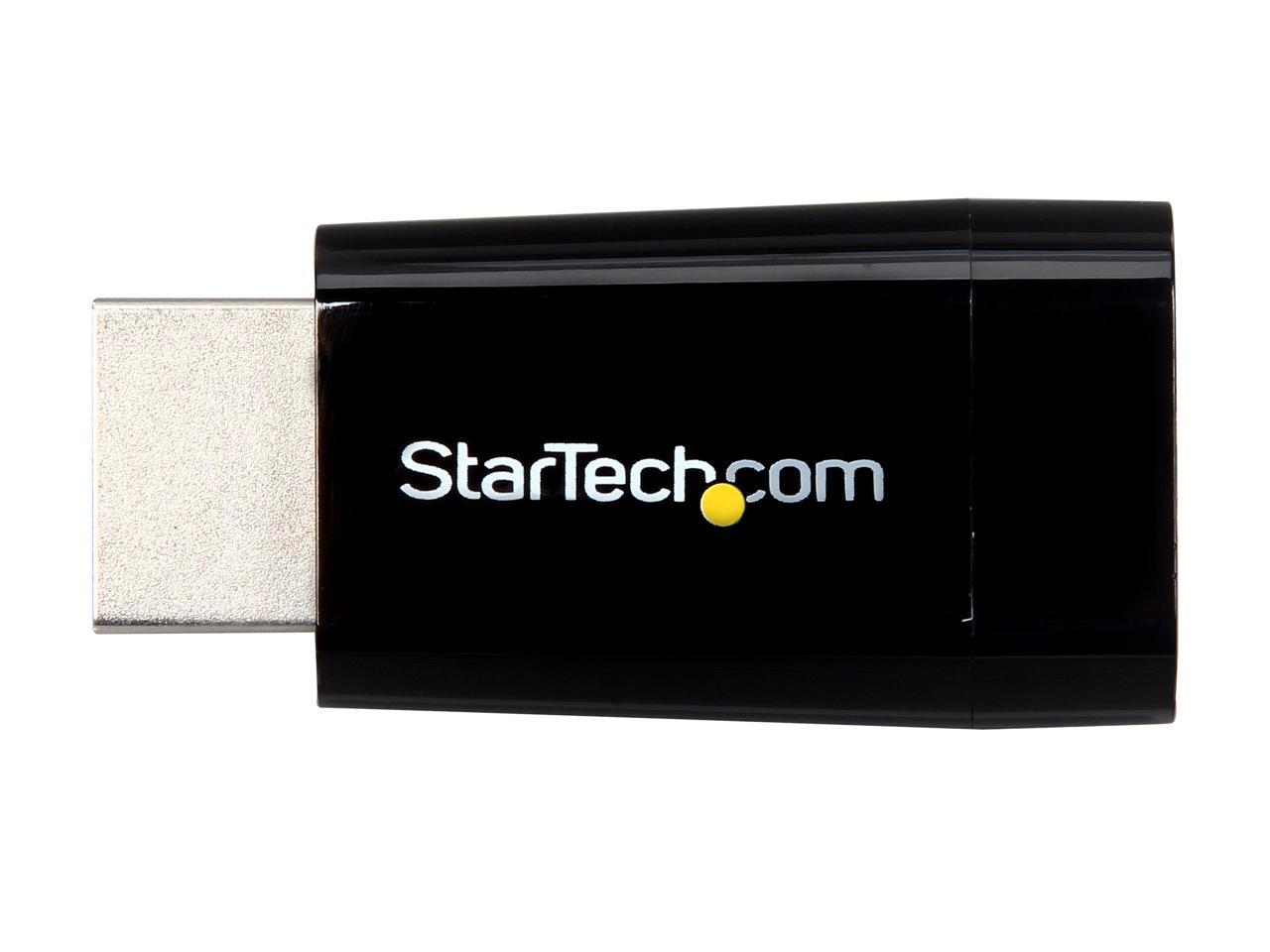 StarTech.com HD2VGAMICRO Compact HDMI to VGA Adapter Converter - Power Free HDMI Laptop to VGA Monitor / Projector Converter Box - 1920x1200 - 1 pack