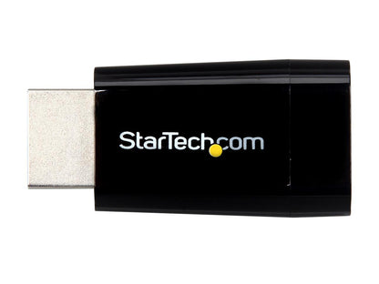 StarTech.com HD2VGAMICRO Compact HDMI to VGA Adapter Converter - Power Free HDMI Laptop to VGA Monitor / Projector Converter Box - 1920x1200 - 1 pack