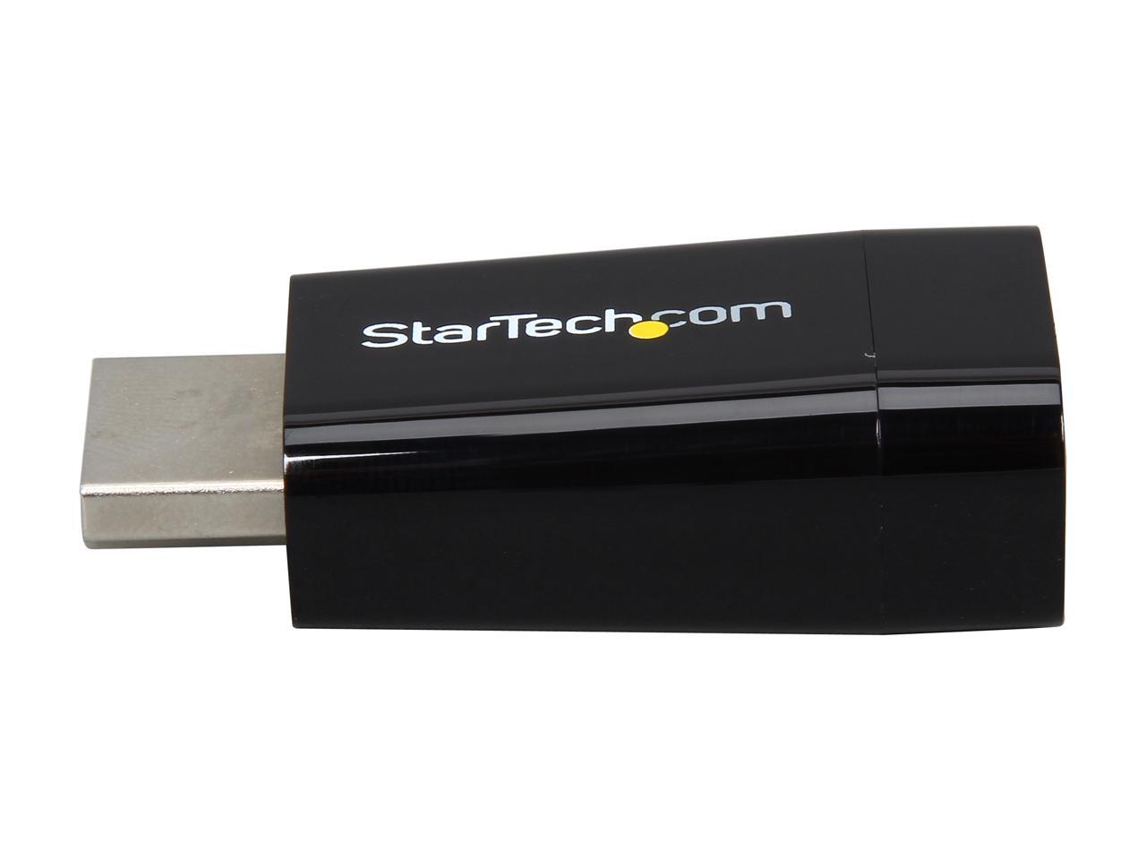 StarTech.com HD2VGAMICRO Compact HDMI to VGA Adapter Converter - Power Free HDMI Laptop to VGA Monitor / Projector Converter Box - 1920x1200 - 1 pack