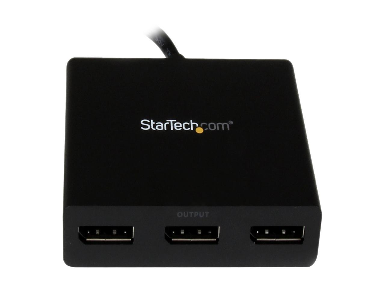 StarTech.com MSTMDP123DP Mini DisplayPort to DisplayPort Multi Monitor Splitter - 3-Port MST Hub - mDP 1.2 to 3x DP MST Hub