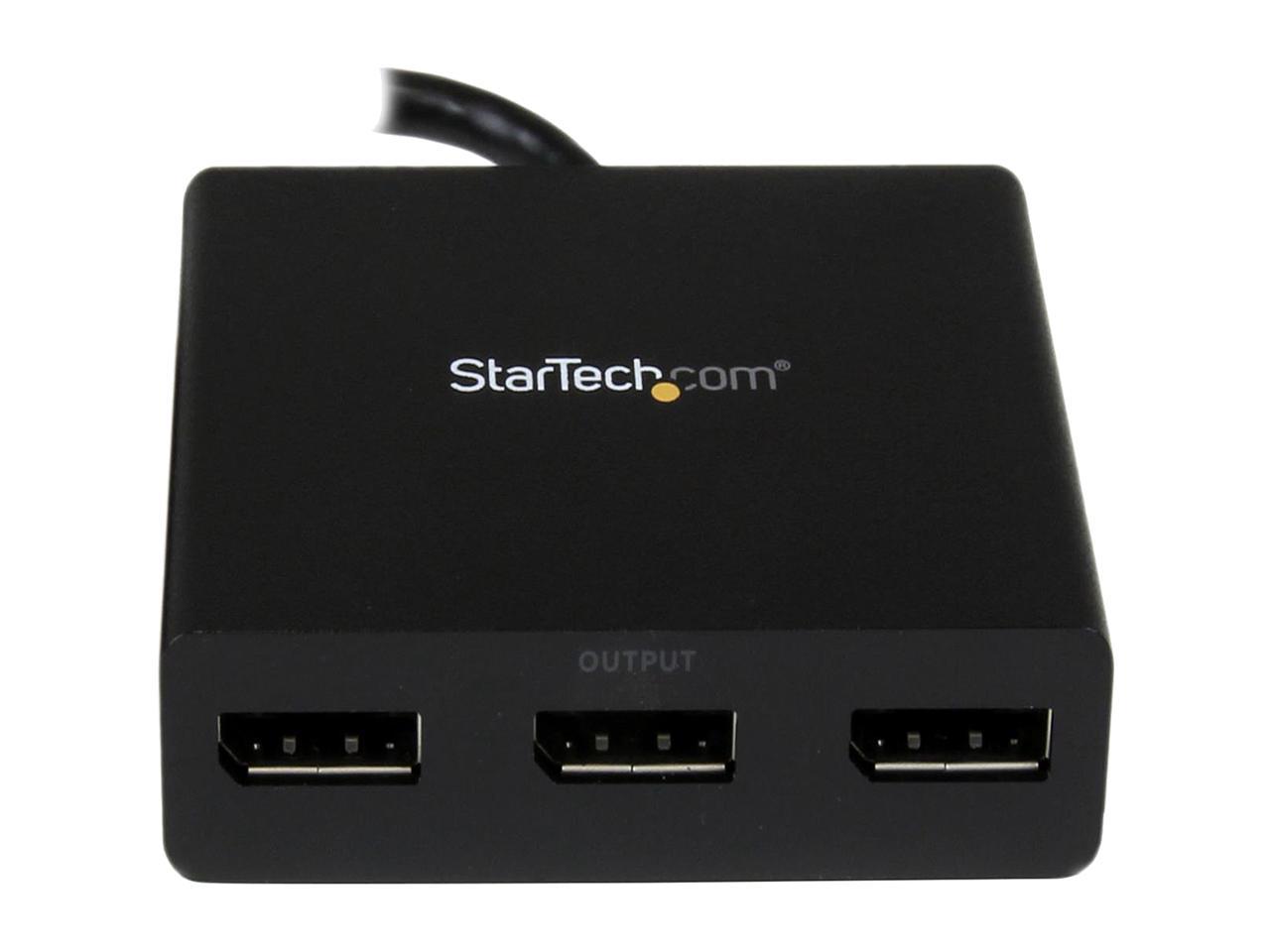 StarTech.com MSTDP123DP DisplayPort to DisplayPort Multi Monitor Splitter - 3-Port MST Hub - DP 1.2 to 3x DP MST Hub