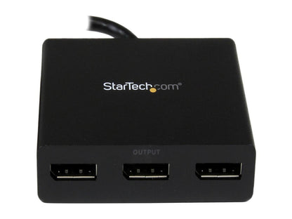 StarTech.com MSTDP123DP DisplayPort to DisplayPort Multi Monitor Splitter - 3-Port MST Hub - DP 1.2 to 3x DP MST Hub