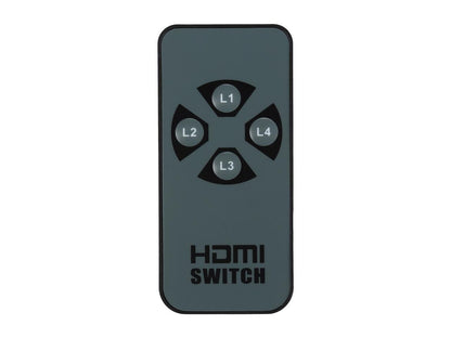 StarTech.com VS421HD4K 4-Port HDMI automatic video switch w/ aluminum housing and MHL support - 4K 30Hz