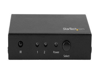StarTech.com VS221HD20 2-Port HDMI Switch - 4K 60Hz - Supports HDCP - IR - HDMI Selector - HDMI Multiport Video Switcher - HDMI Switcher