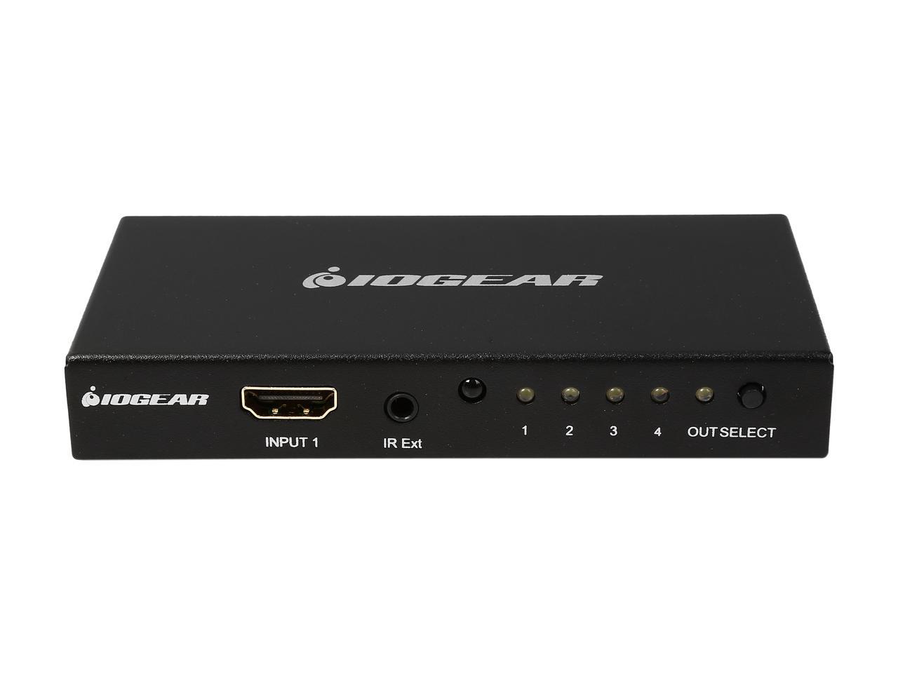 IOGEAR 4K 4-Port HDMI Switch with Remote GHDSW4K4