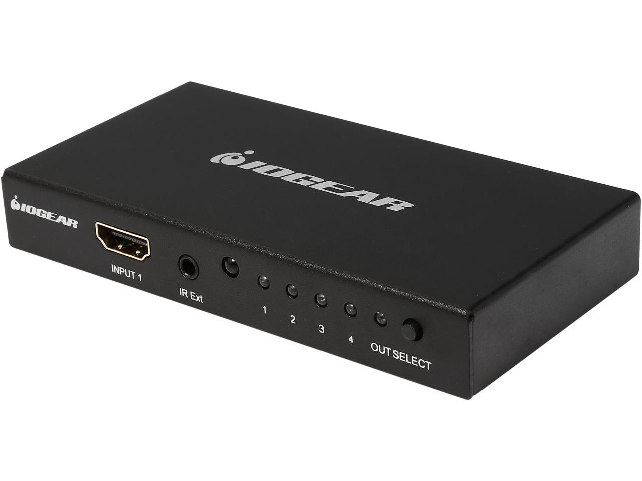 IOGEAR 4K 4-Port HDMI Switch with Remote GHDSW4K4