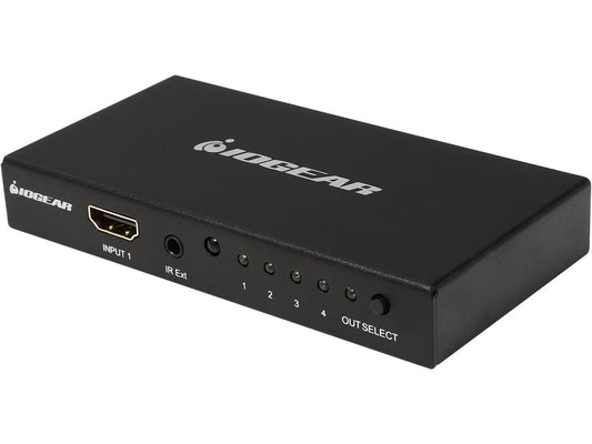 IOGEAR 4K 4-Port HDMI Switch with Remote GHDSW4K4
