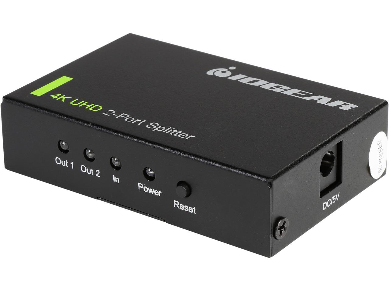 IOGEAR 4K 2-Port HDMI Splitter GHSP8422