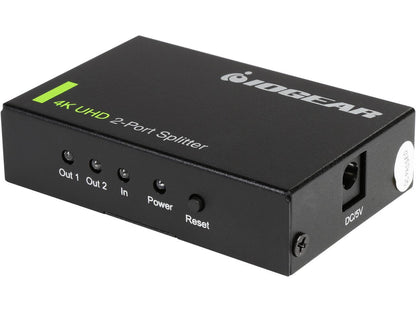 IOGEAR 4K 2-Port HDMI Splitter GHSP8422